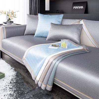 Summer Affordable Luxury Style Sofa Cushion Ice Silk Mat Summer High-End Non-Slip Sofa Cover Cushion