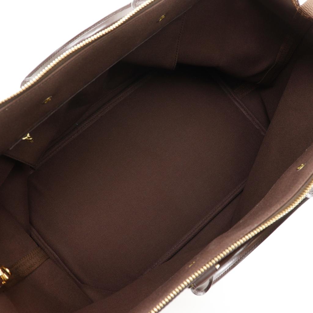 Louis Vuitton Greenwich PM Tote Bag N41165 Boston Bag Brown Damier Canvas Unisex Used