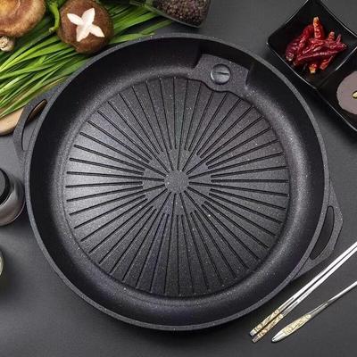 ZISIZ Poêle à Grill BBQ d'Extérieur Antiadhésive