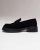 Klassiska loafers Allsy 197365 40 svarta mocka