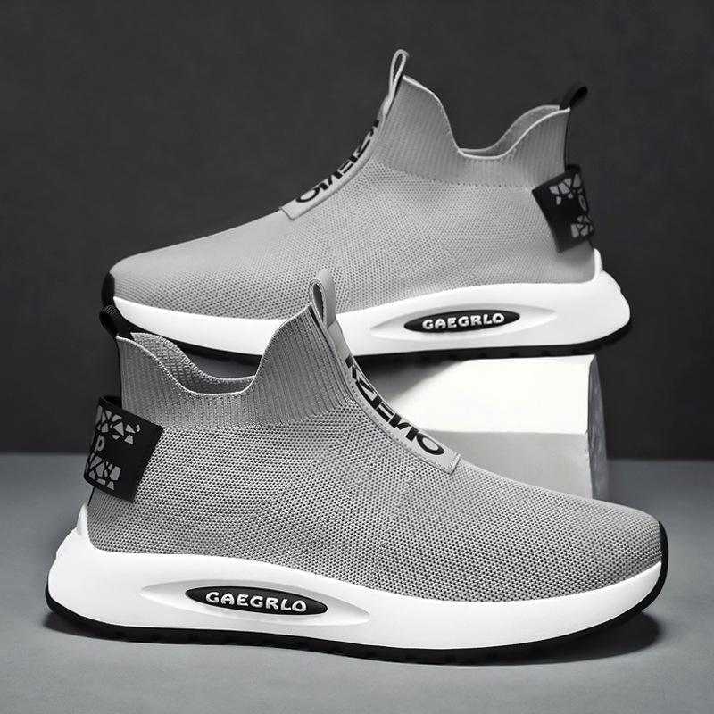 Men s Casual Shoes Lightweight Comfortable Walking Sneakers Breathable Outdoor Building Walking Shoes 39 серый