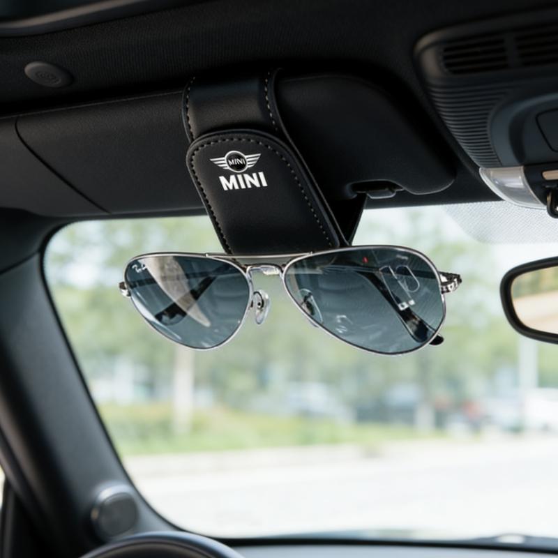 Car Glasses Clip Sunglasses Ticket ID Holder For Mini Cooper Works One JCW R56 R53 F54 F55 F56 F57 Clubman Cabrio Coupe Roadster vhdsg88