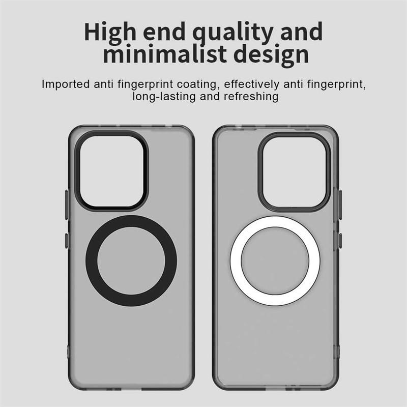 For Xiaomi Redmi Note 13 4G Case Magsafe Wireless Charging Cover Xiaomi Redmi Note 13 Pro Plus Matte TPU Protector Phone Bumper