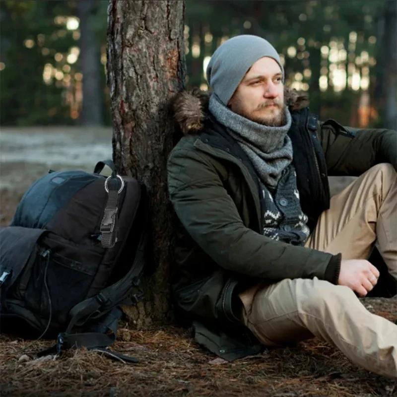 Portable nylon luggage strap, suitable for suitcases/backpacks/jackets, travel hanging storage strap, with zinc alloy buckle.