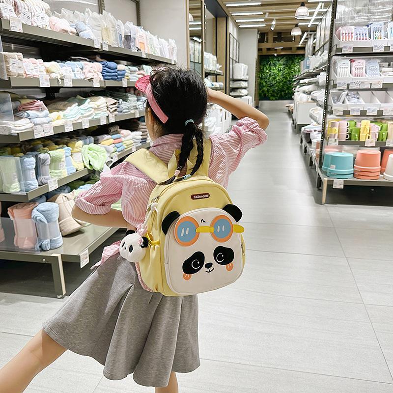 Schoolbag kindergarten school bag children boys and girls boys go out small backpack new lightweight panda girl baby backpack