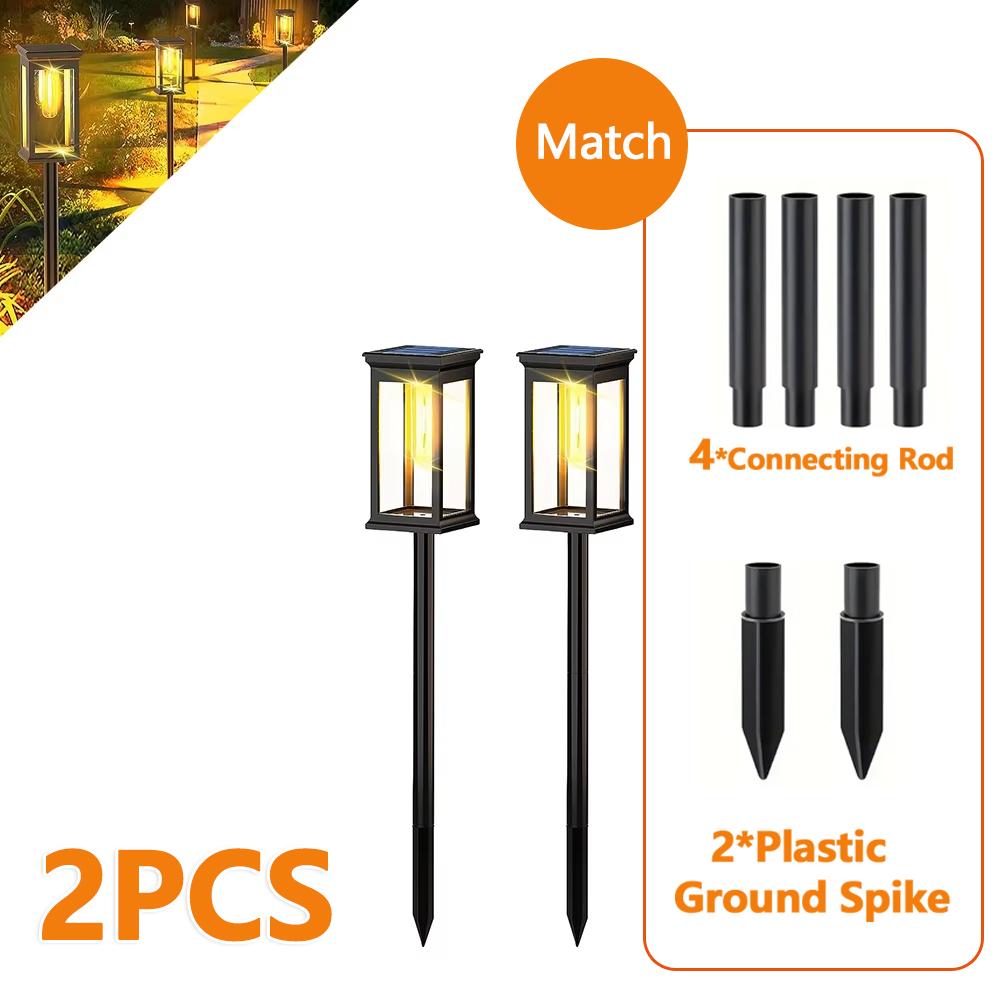2026 New Solar Pathway Lights Outdoor Solar Powered Garden Lights for Walkway Yard Backyard Lawn Landscape Lighting Decor