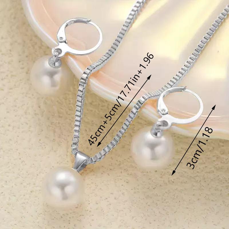 Ensemble de boucles d'oreilles et collier de luxe léger et tendance pour femmes