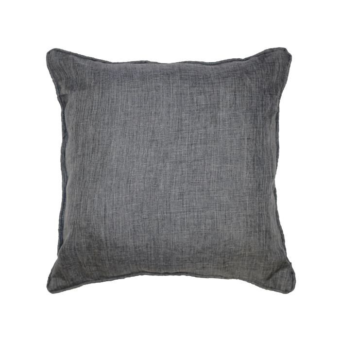 Coussin - Chambray - Newton - 40 cm - Gris Anthracite - 100% Polyester