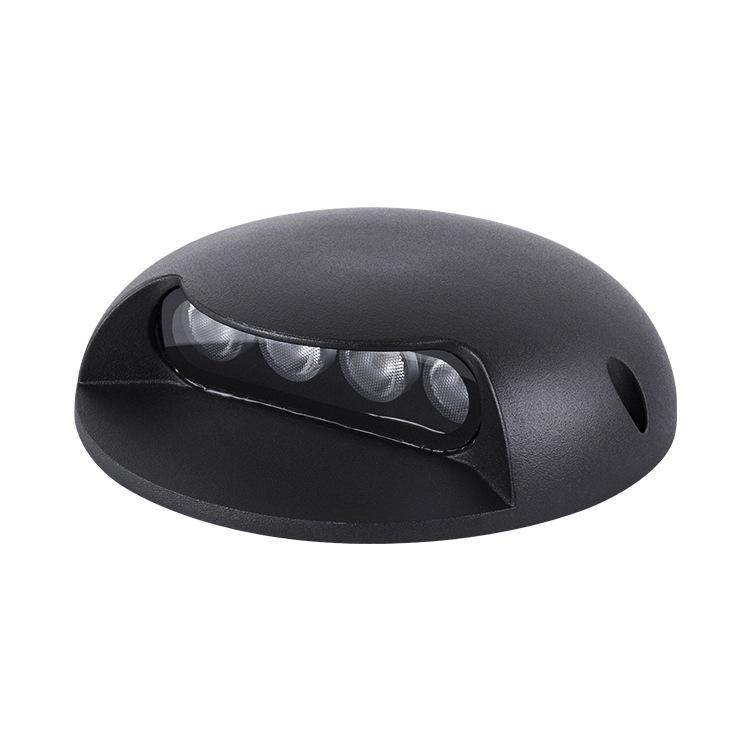 LED Waterproof Outdoor Turtle Back Step Light: In-Ground, Side-Emitting Walkway Illumination