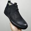 High-top wool leather boots men's cotton shoes fleece warm cowhide men's shoes leather shoes durable Martin boots men