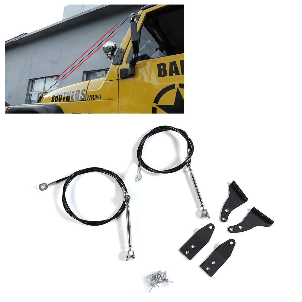 Car Obstacle Eliminate Rope Branch Line Limb Riser for Jeep Wrangler TJ 1997-06