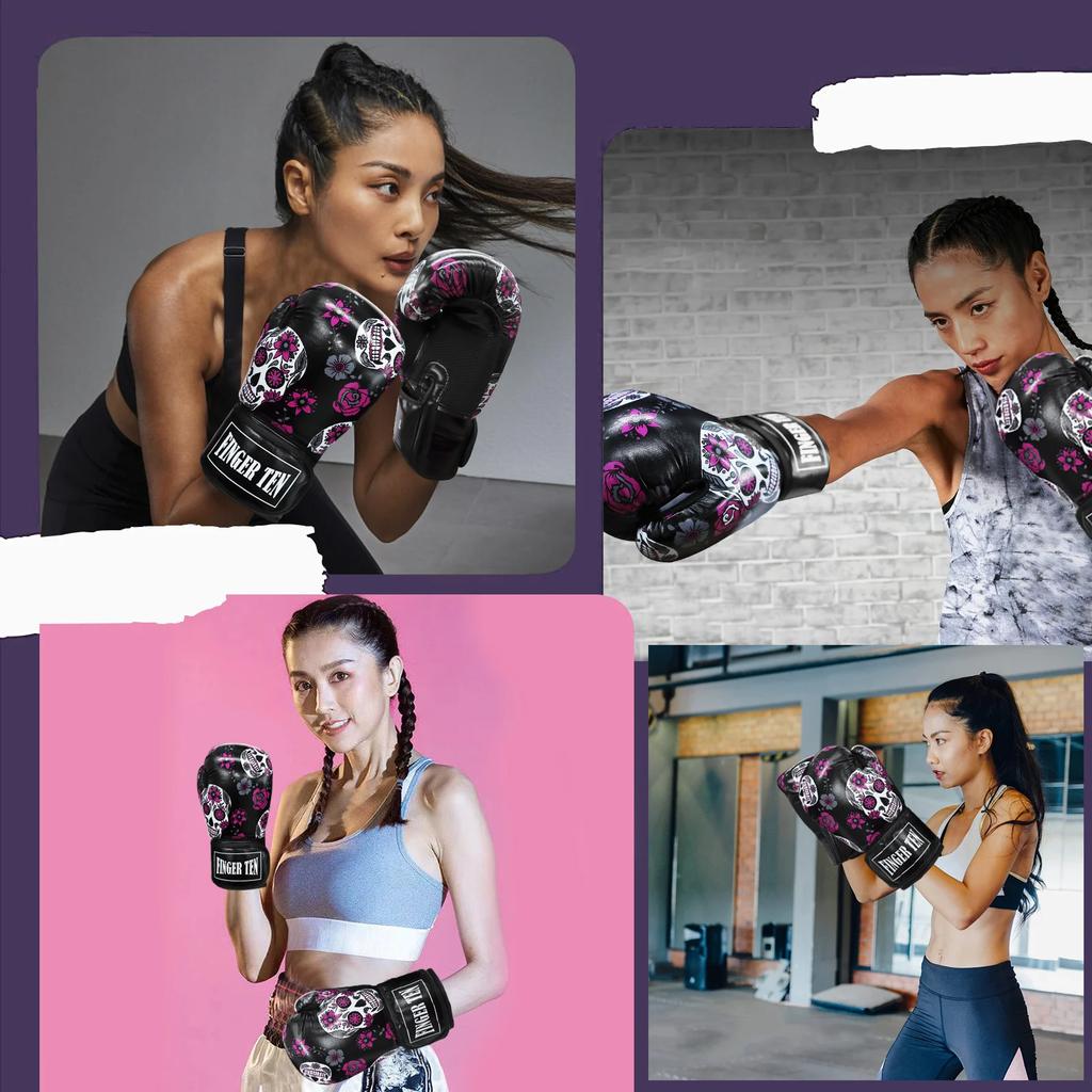 Boxing Gloves Adults Women Kickboxing MMA Sanda Gloves Training Exercise Leather Gloves Sports Protection Mitts Drop Shipping