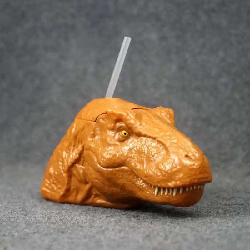 

Jurassic Park Dinosaur Water Cup Tyrannosaurus Rex Large Capacity with Straw Cup Velociraptor Adult Disliking Water God 900ML
