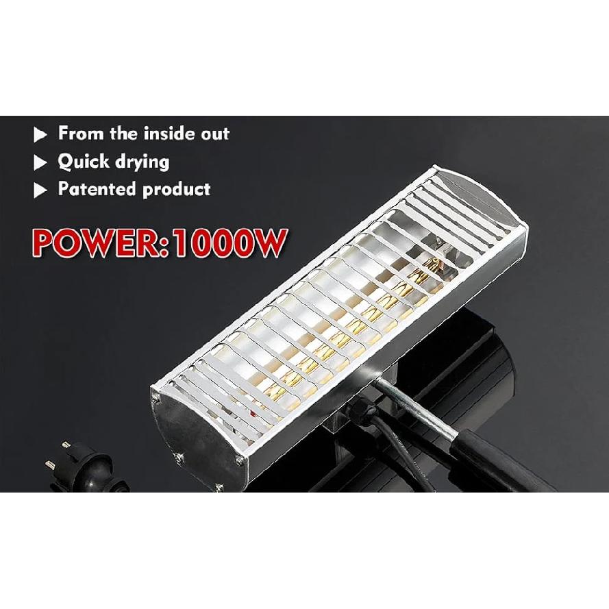 DATOUBOSS Portable Infrared Paint Curing Lamp 1000w Handheld Shortwave Infrared Heating Light Car Body Repair Tool