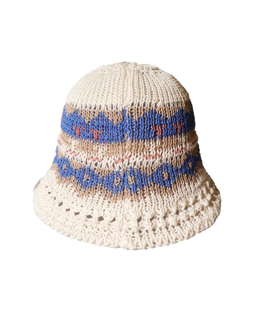 Seullipiseullib Maria Ivory/Blue Bucket Hat
