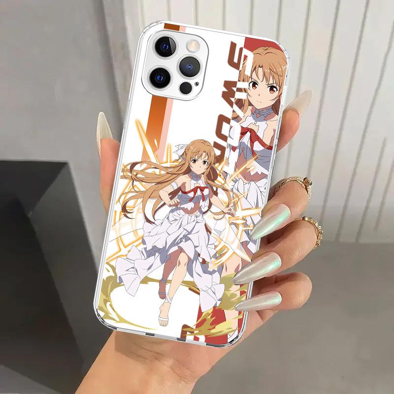 Anime Sword Art Online SAO Phone Case for Iphone 17 Air 16 15 Plus 14 13 Mini 12 11 Pro Max 16E 7 8 SE 2020 Soft Funda Print She