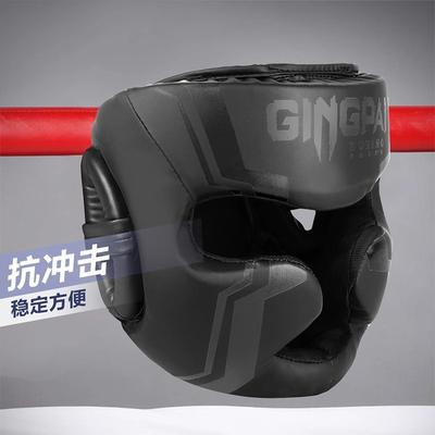 Professionel Boksning Hovedbeskytter Muay Thai Kickboxing MMA Træning Konkurrence Voksen Børn PU Beskyttelseshjelm