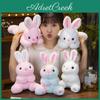 Colorful Glowing Rabbit Plush Toy Cute Stuffed Animal For Kids Cozy Night Light Gift