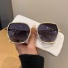 2025 Women's Trendy Sunglasses: Face Slimming, UV-Protection, Stylish Driving Shades with Bright Edges.
