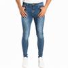 BartEarl 1957 Men's Stretch Skinny Denim Jeans, Slim Fit, Super Stretch, Casual, Dark Blue, Size L