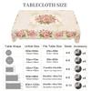 1 Piece Flower Theme Printed Tablecloth, Country Farmhouse Style, Bright Rose Pattern Design, Spring And Summer Camping Style Picnic, Wedding Season,