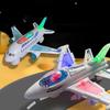 Kids Electronic Aeroplane Plaything With Music Autopilot Rotation Shiny Sound Plane Educational Plaything Christmas Gift For Kids