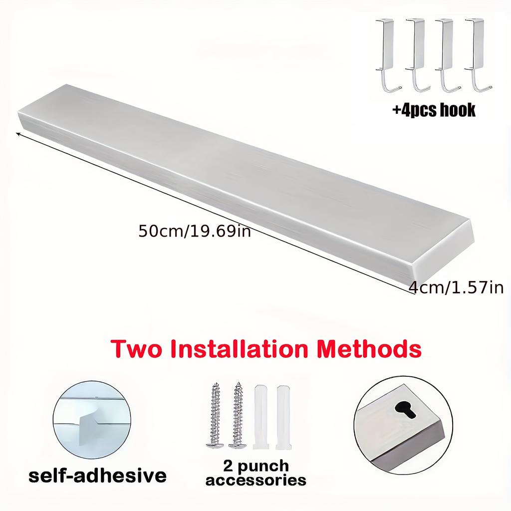 40CM 50CM Stainless Steel Knife Stand Magnetic Knife Holder Wall Block Storage Rack for Knives Kitchen Accessories Organizer