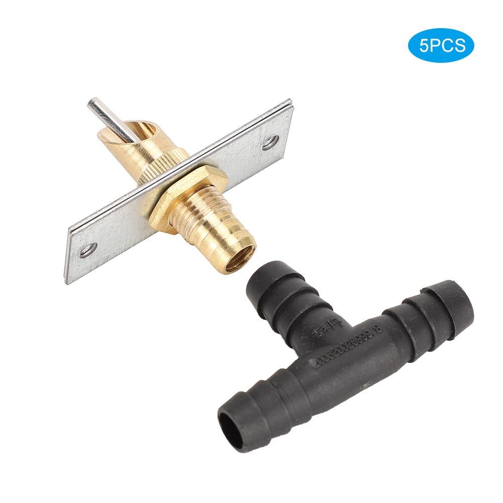 5Pcs Water Fountain Nipple Drinkers Mink Rbbit Breeding Drinking Equipment