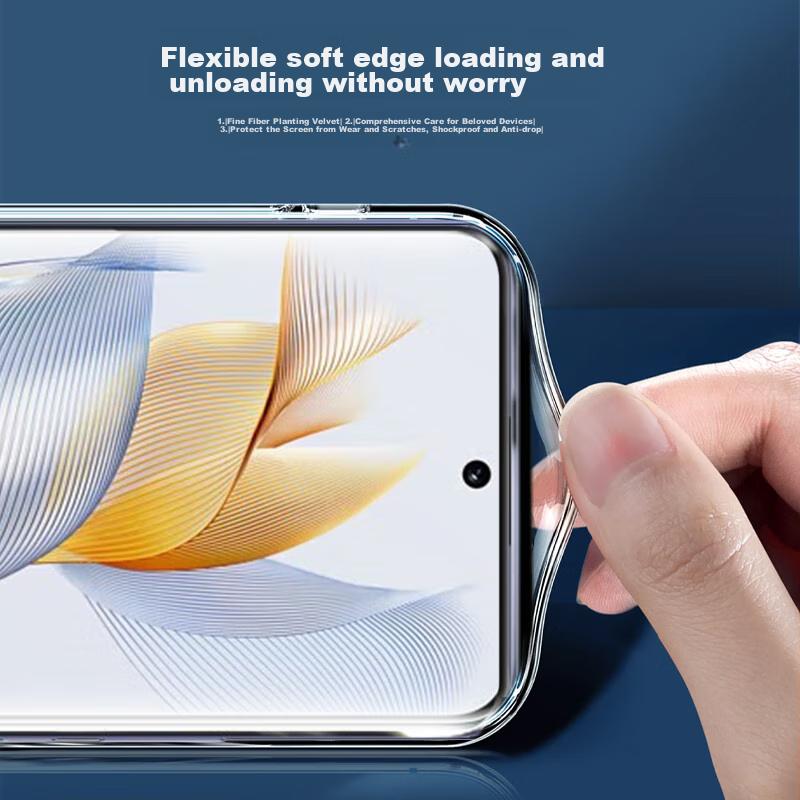Phone Case for Honor 90, for Huawei Honor 90, Full Lens Protection, Simple Skin-Friendly Transparent Soft Case, Fingerprint-Resistant Back