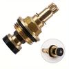1PC Slow Opening Spool Faucet Hot and Cold Water Spool G1/2 Kitchen Sink Mixer Tap Stream Sprayer Head Yellow Mixer Tap