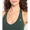 Gymshark Vital Nahtloses Neckholder Tanktop Woodland Green Marl B2c9l Ebtf