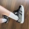 Hong Kong style leopard print skateboard bread shoes trendy sports and leisure board shoes new in autumn