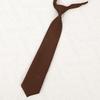 Brown Checkered Striped Neck Tie Pre-Tied Bowtie for Japanese JK School Uniform