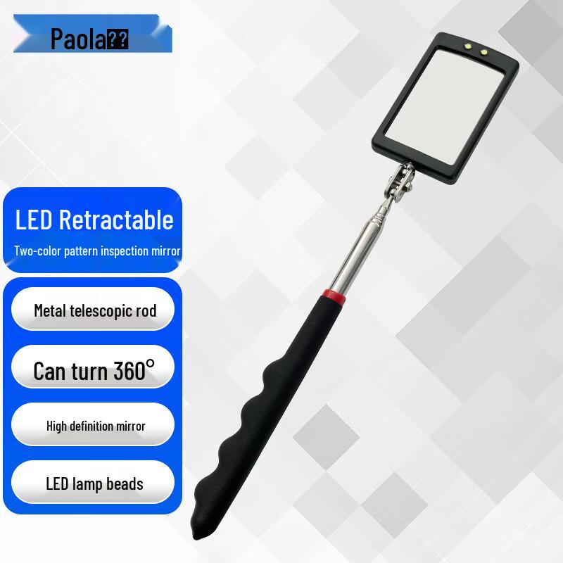 Paola Square LED Inspection Mirror Tool