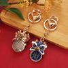 Chinese Style Lion Head Keychain, Dragon with Diamonds, Lion Head Bag Pendant, Foshan Lion Dance Creative Design