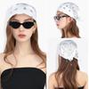 Paisley Bandana with Grommet, 55cm Vintage Cotton Scarf, DIY Ring Headband Neck Scarf