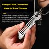 Pure Titanium Comb Multi-function Corkscrew Crowbar Pendant MINI Portable Super Light Outdoor EDC Self-defense Tool Small Access