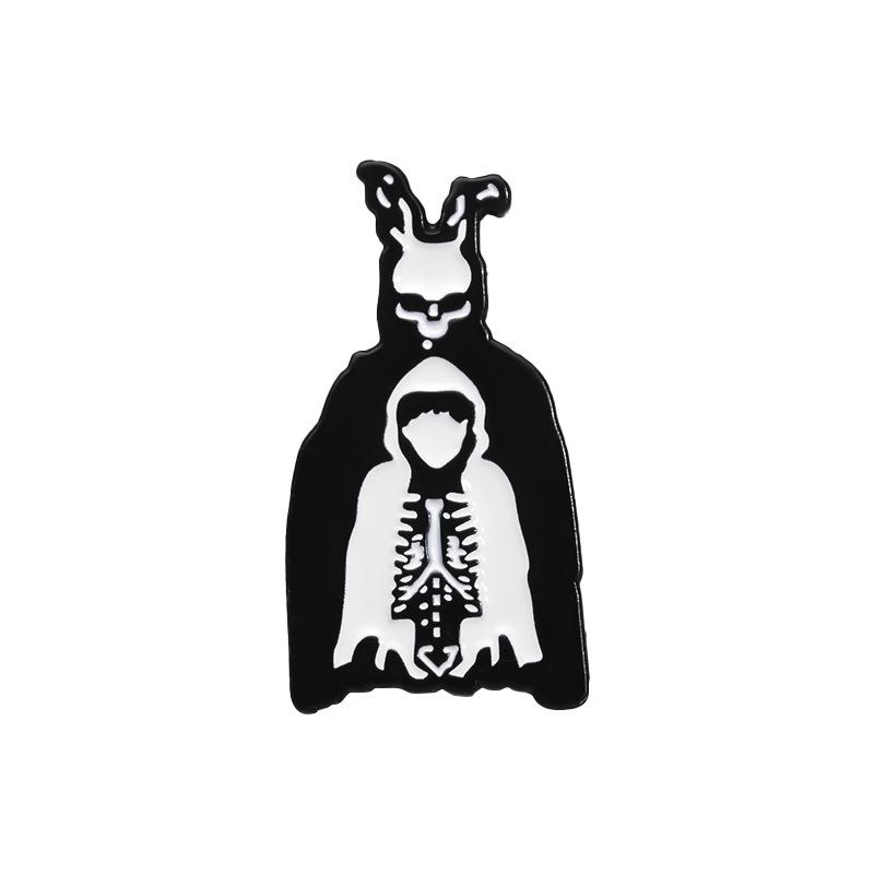 

Creative Decorative And Alien Skull Brooch Pin Made From Durable Alloy For All Occasions