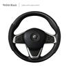 Car Steering Wheel Cover, Ultra-Thin Short Style, Suede, Winter Anti-Slip, Sweat-Absorbent, Unisex, Trendy Style, High-End Feel
