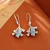 Elegant Ginkgo Leaf Earrings Women Gold Plated Copper Dainty Drop Sweet Chic Style Winter 2025 New Arrival