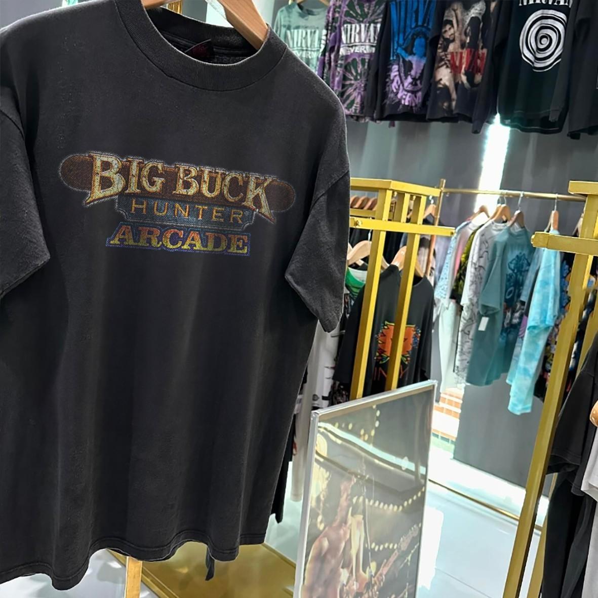 Big Buck Hunter Arcade Promo T-Shirt Black XXL 2XL