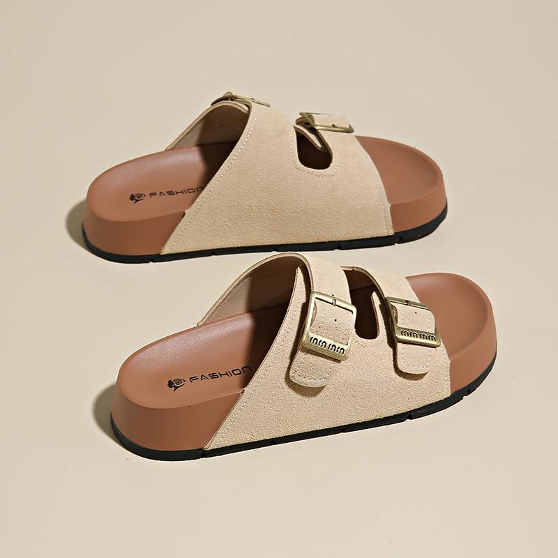 Fashion Shoes Slippers Casual Platform Summer Clogs Woman Pantofle Slides Luxury Beach 2025 Soft Fashion Concise Leisure Slippers Casual