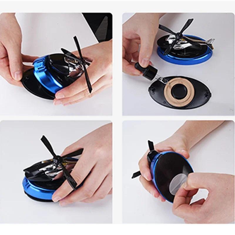 Solar Helicopter Car Air Freshener Interior Accessories Decoration Propeller Rotating Flavoring Diffuser Interior Accessories
