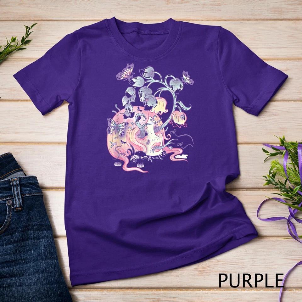 Pastel Goth Aesthetic Girl Flower SKull Japanese Kawaii T-Shirt Unisex T-shirt 5 2XL