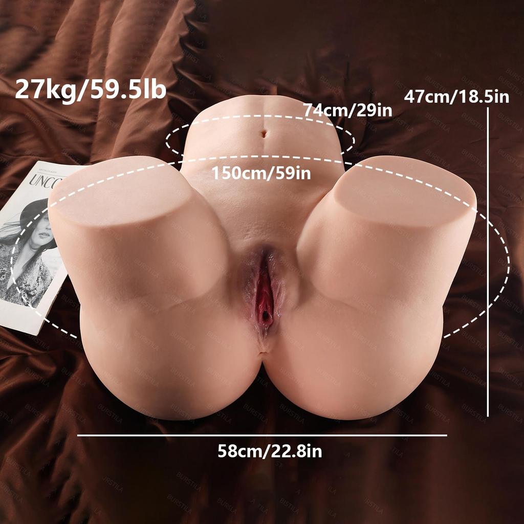 Huge Big Ass Super Real Male Masturbator Two Channels Sex Toys For Men Adult Sex Toys Super Feel 15KG Big Ass Sex Dolls