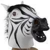 Halloween Zebra Mask Realistic Animal Head Cover Costume Party