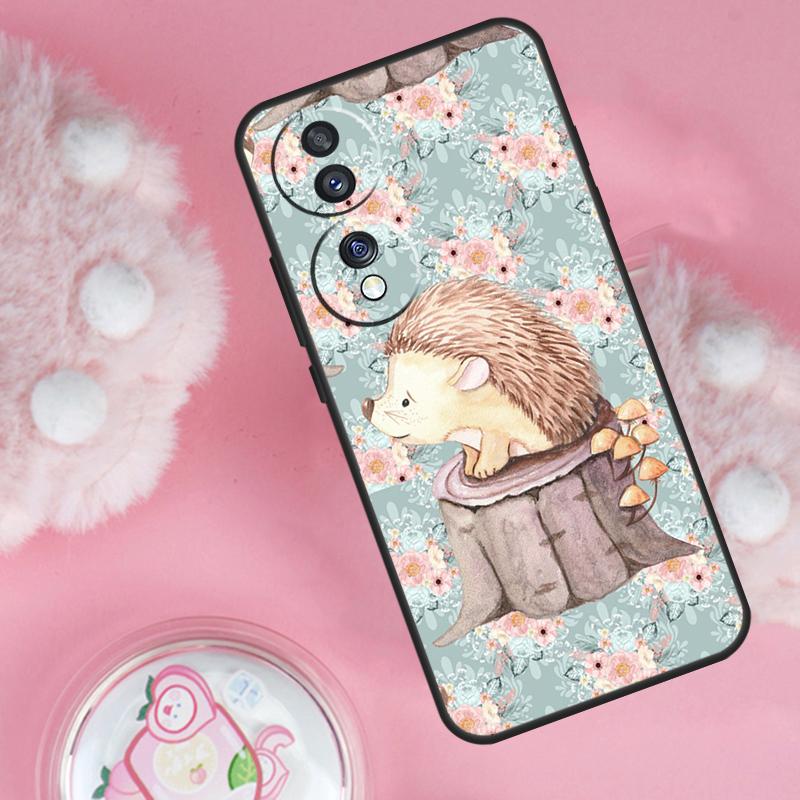 Animal Hedgehog Case For Honor 200 Pro 50 70 90 Lite X9b X9a X8b X8a X8 X9 X9c Honor Magic 7 6 5 Lite Cover