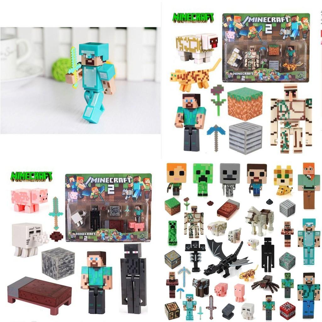 Minecraft Puzzle Action Figures Collection High-quality Home Decor And Gift For Gamers