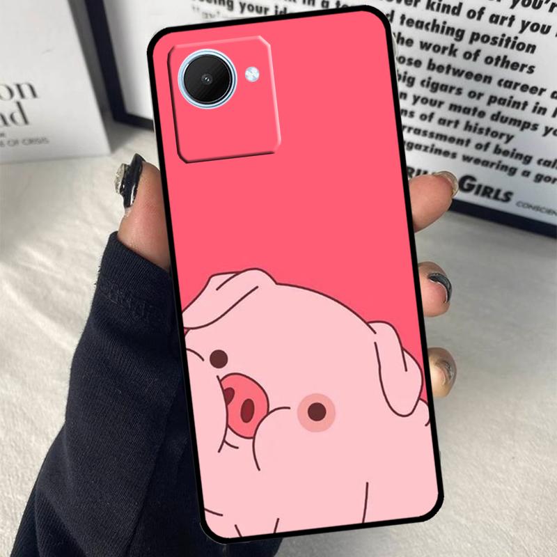 Adorable Cute Pigs Piglets For Realme GT7 Pro GT6 C67 C65 C63 C61 C55 C53 C51 C71 C75 10 11 12 13 14 15 Pro Plus Case