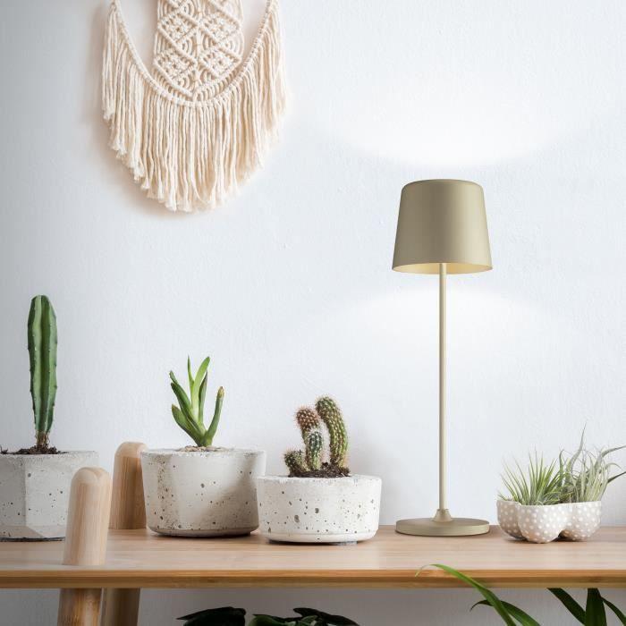 Lampe à poser LED KAAMI BRILLIANT - Métal et plastique - Cappuccino - 2W - IP44